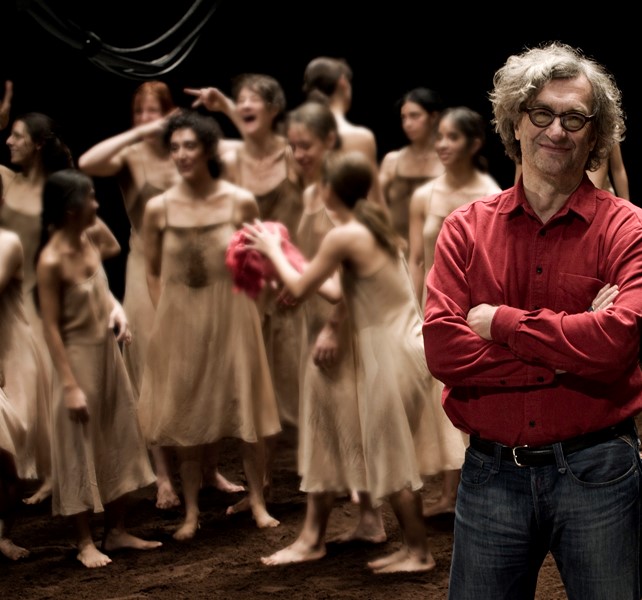 Wim Wenders on set of Pina