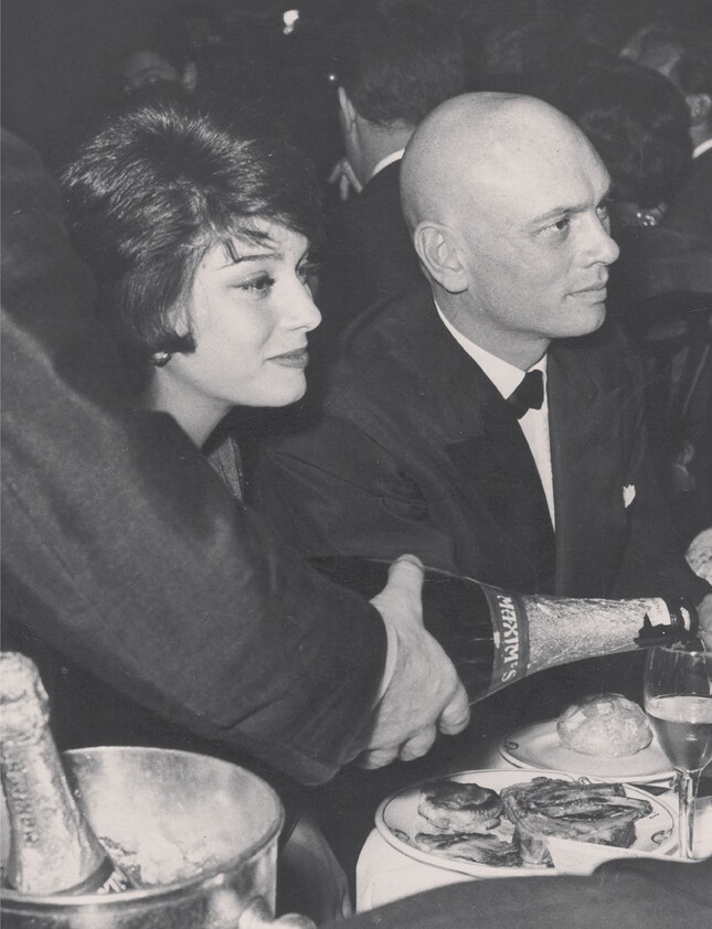 Yul Brynner and Marie-Helene Arnaud