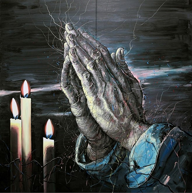 Zeng Fanzhi, Praying Hands, 2012