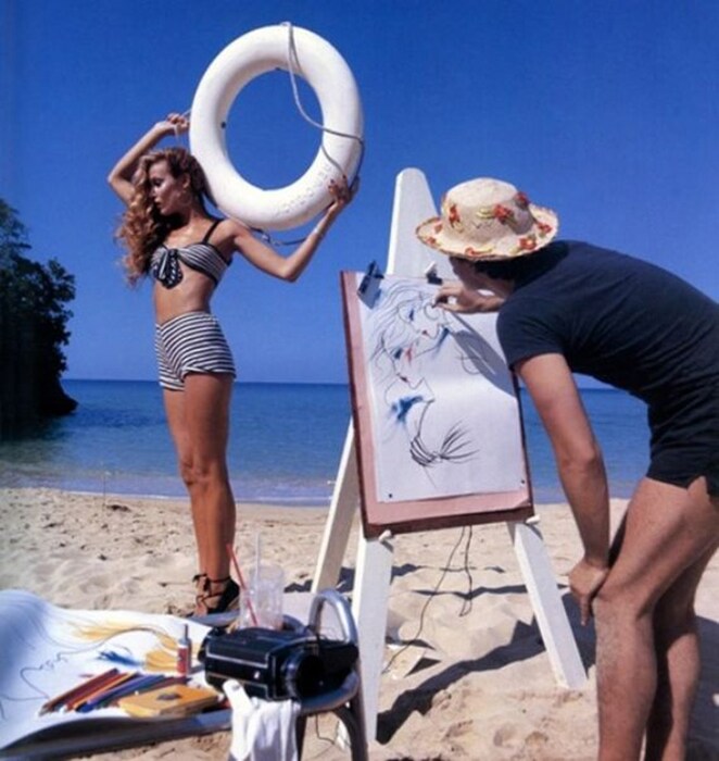 Jerry Hall &amp; Antonio Lopez