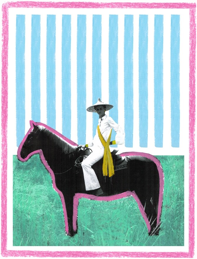 Woman on a Horse by Joe Cruz