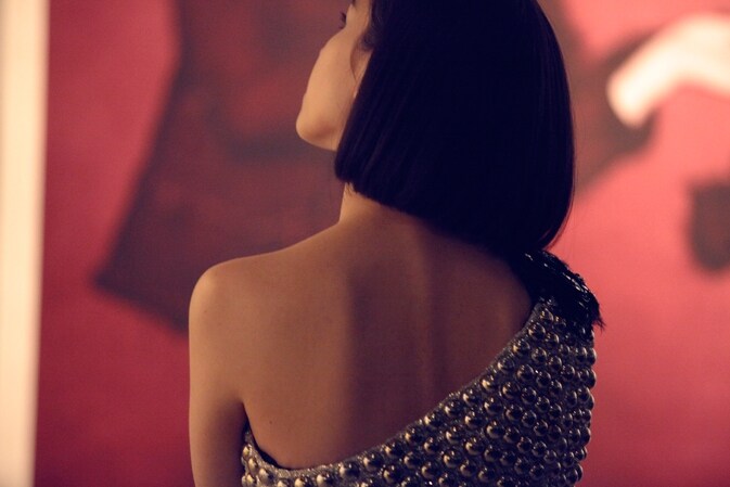 Kiko Mizuhara at Chanel Little Black Jacket exhibition, Toky