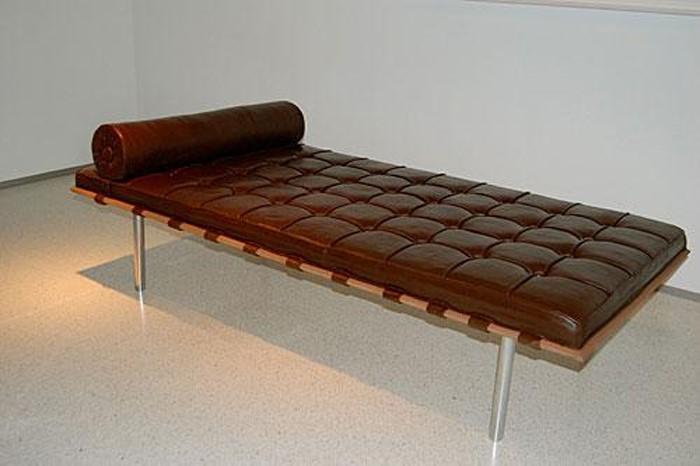 Mies van der Rohe chocolate sofa