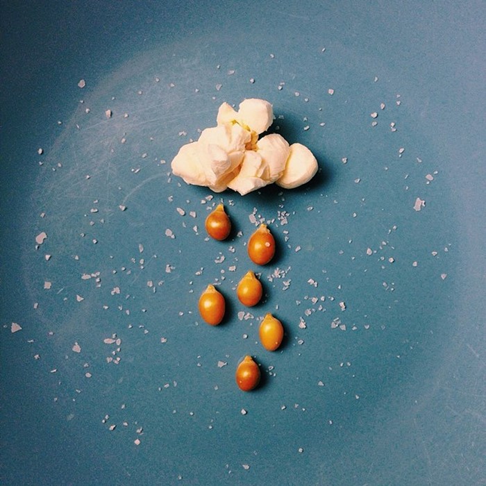 Popcorn rain cloud