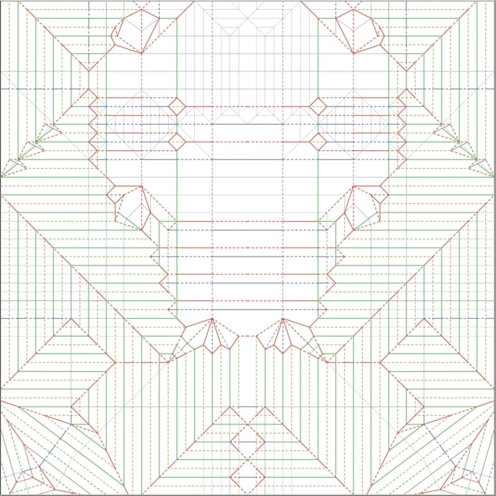 Yellow Jacket Origami Pattern
