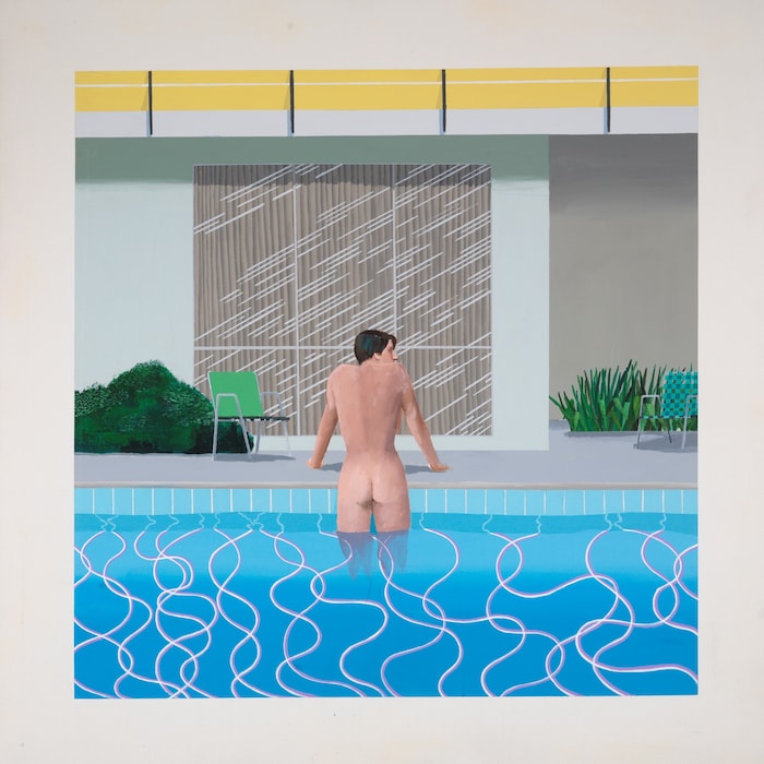 Peter Getting Out of Nick's Pool