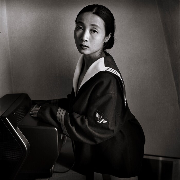 Hu Yuanli wearing a uniform of the French Navy, Pa