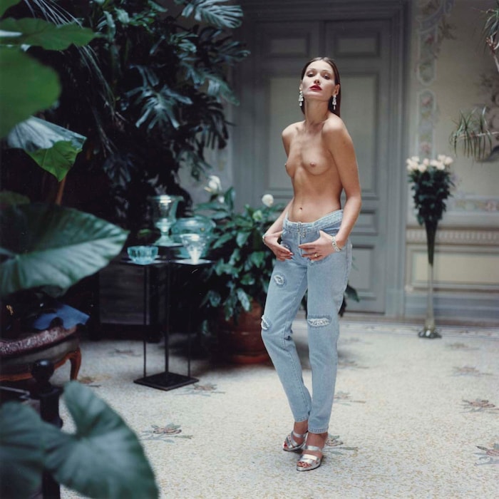 2_Helmut Newton, Carla Bruni, Blumarine, Nice 1993