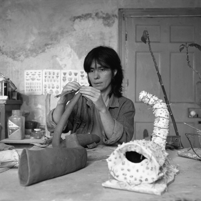 Gillian-Lowndes-working-on-Tail-of-the-Dog-in-the-