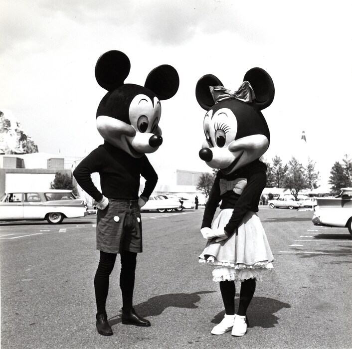 Mickey and Minnie Mouse
