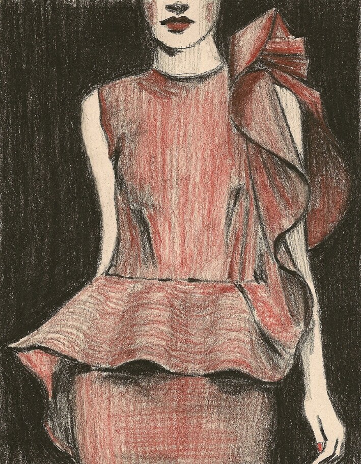 Lanvin S/S 10, Look 4 detail, Illustrations by Zoe Taylor