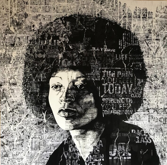 Dennis Osakue, The Power Of Black And White, Acryl