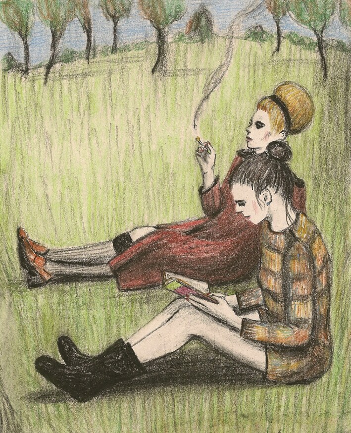 Look from the Prada and Jil Sander A/W10 collection