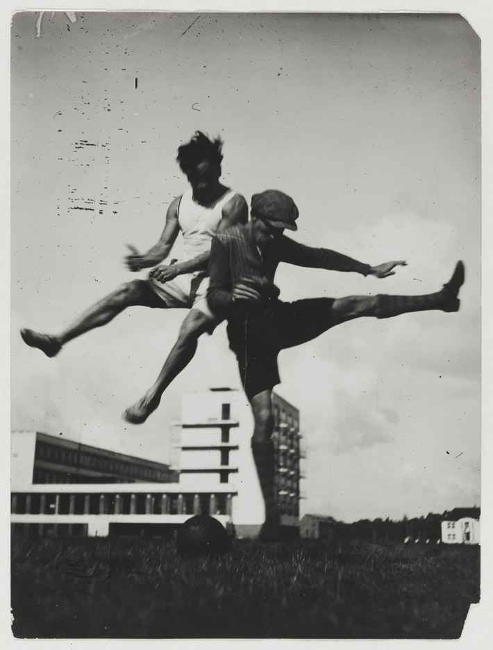 T. Lux Feininger, Sport at the Bauhaus / Jump over the Bauha
