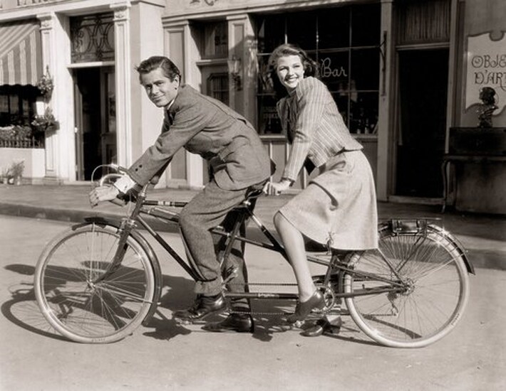 Glenn Ford and Rita Hayworth, The Lady in Question, 1940