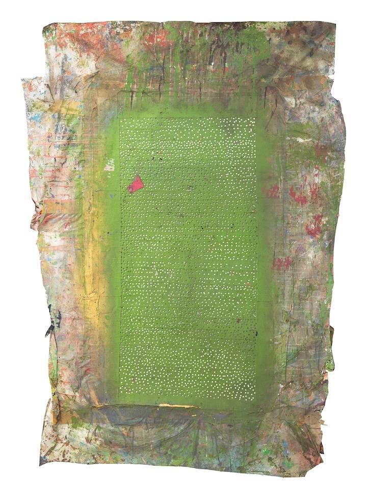 Howardena Pindell, Untitled (Stencil), 1970 Mixed 
