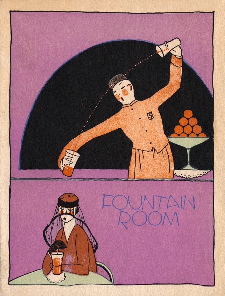 Fountain Room, Statler Hotel, c. 1933 (From the collection o