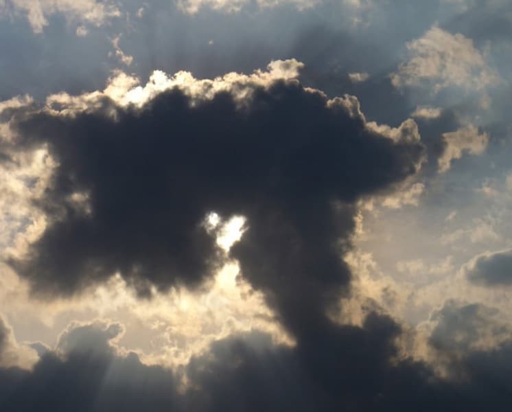 A radiant heart over Hannover, Germany