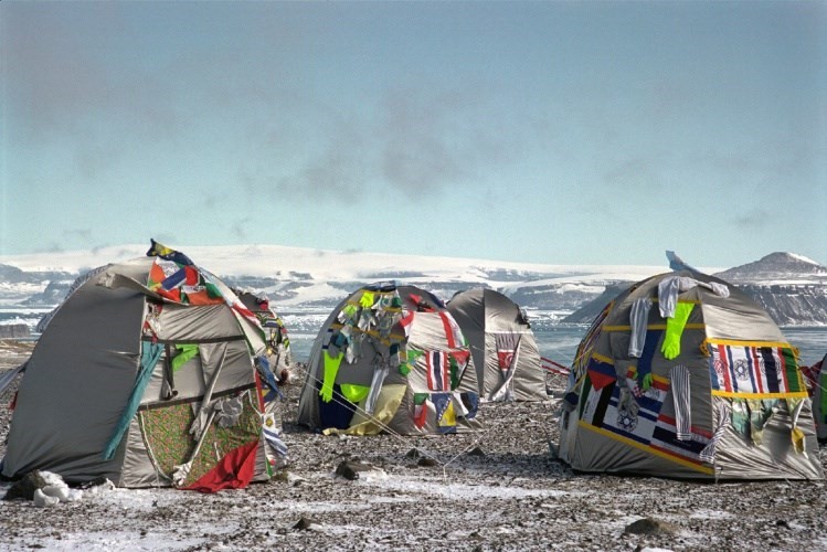 Antarctic Village - No Borders, Ephemeral Installation in An