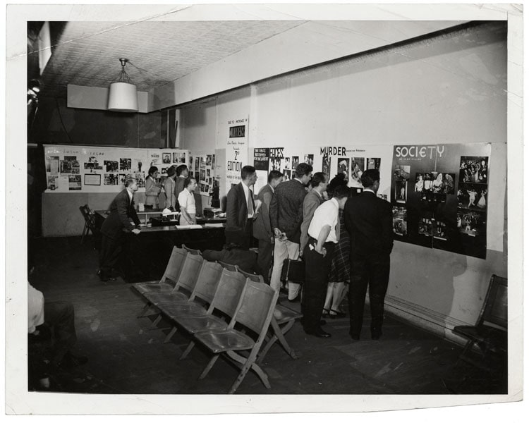 Weegee, [Installation view of &quot;Weegee: Murder Is My Business