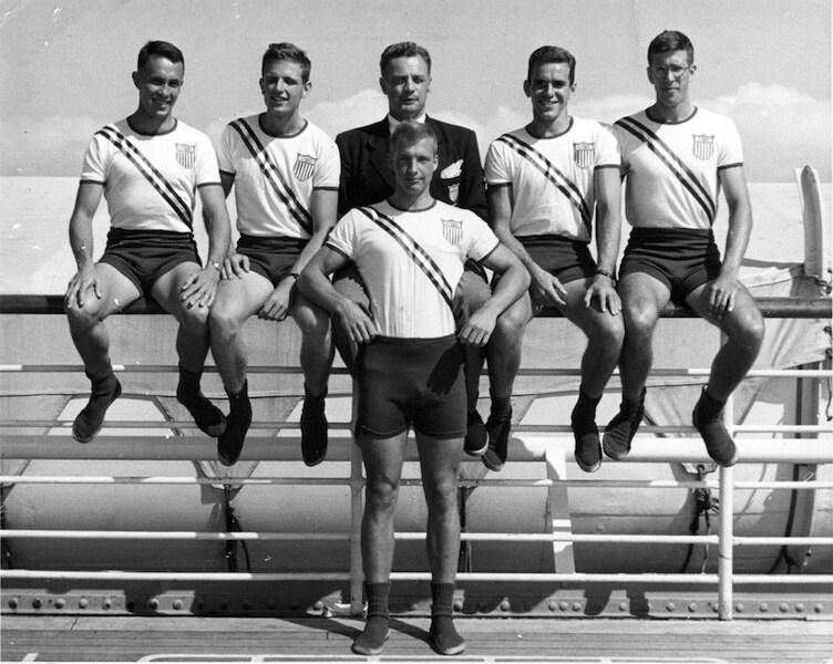 U.S. Olympic Rowing Team in London, 1948