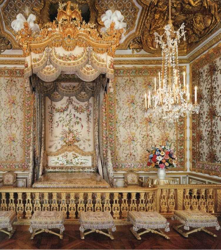 Marie Antoinette&#39;s bedroom, Versailles, from Marie Antoinett
