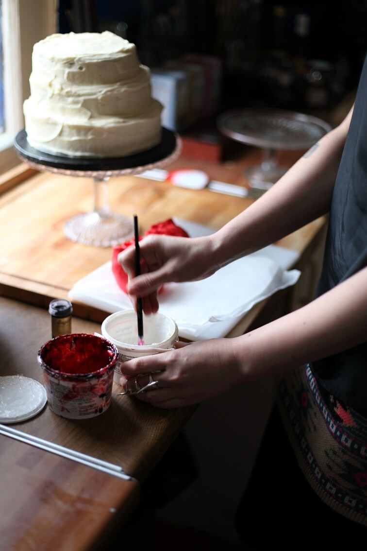 Painting with &#39;blood&#39;