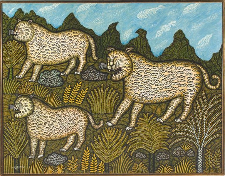 Morris Hirshfield, Leopard Family, 1943