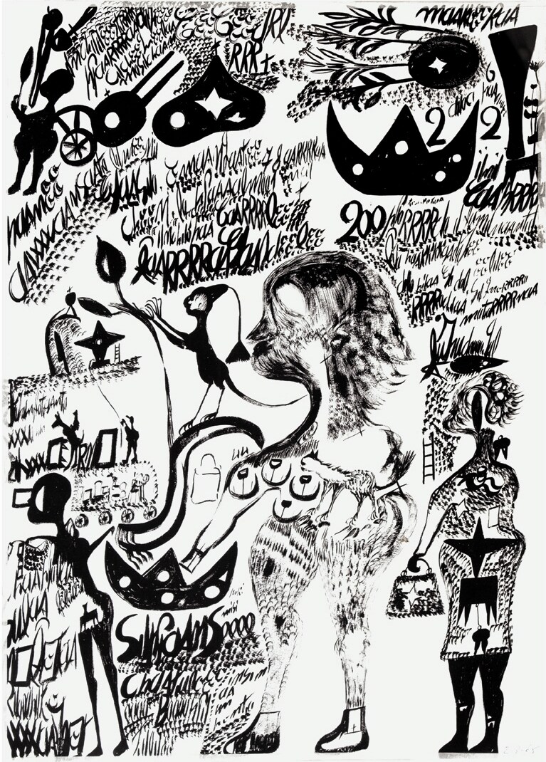 Carlo Zinelli, Untitled, 1966
