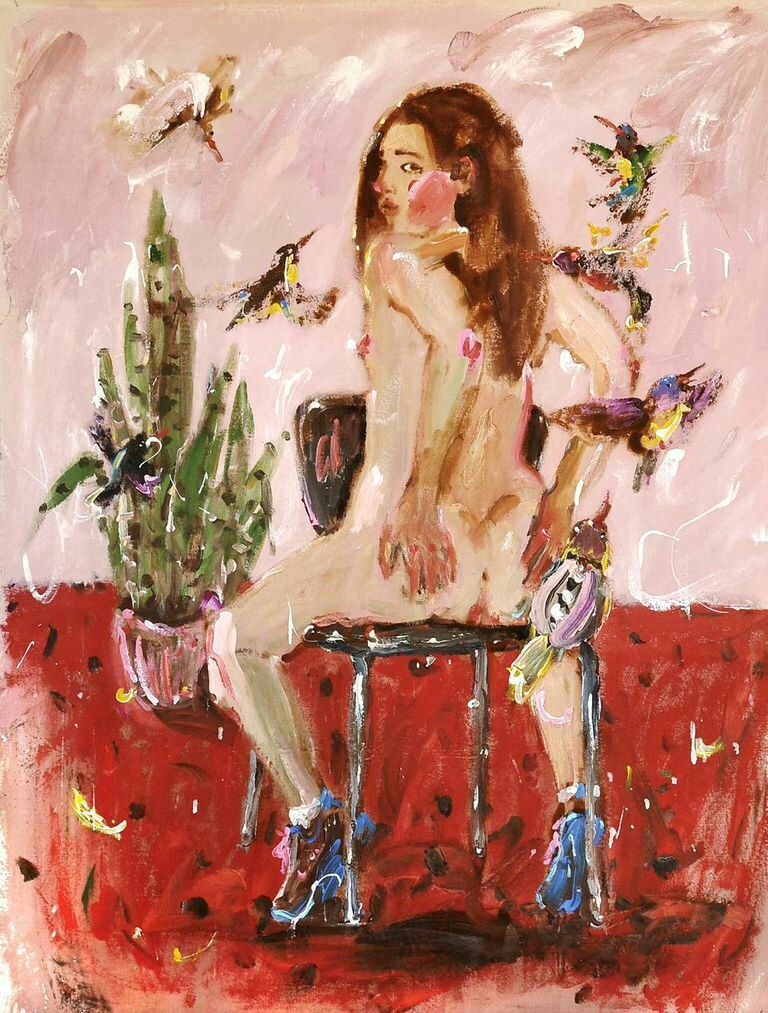 Katarina Janeckova, Red Carpet and Hummingbirds, 2014