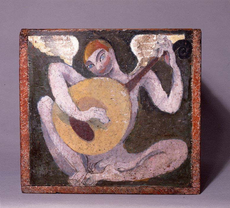 Duncan Grant Log Box, 1916, oil on wood ©️The Char