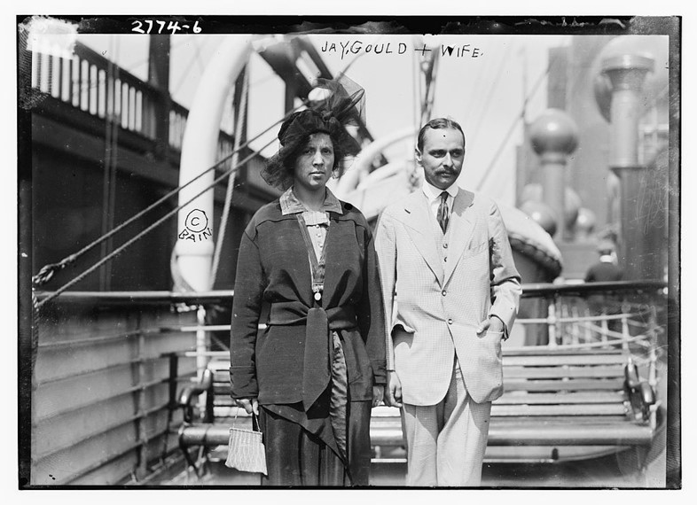 Jay Gould and wife, date unknown, courtesy of the Library of