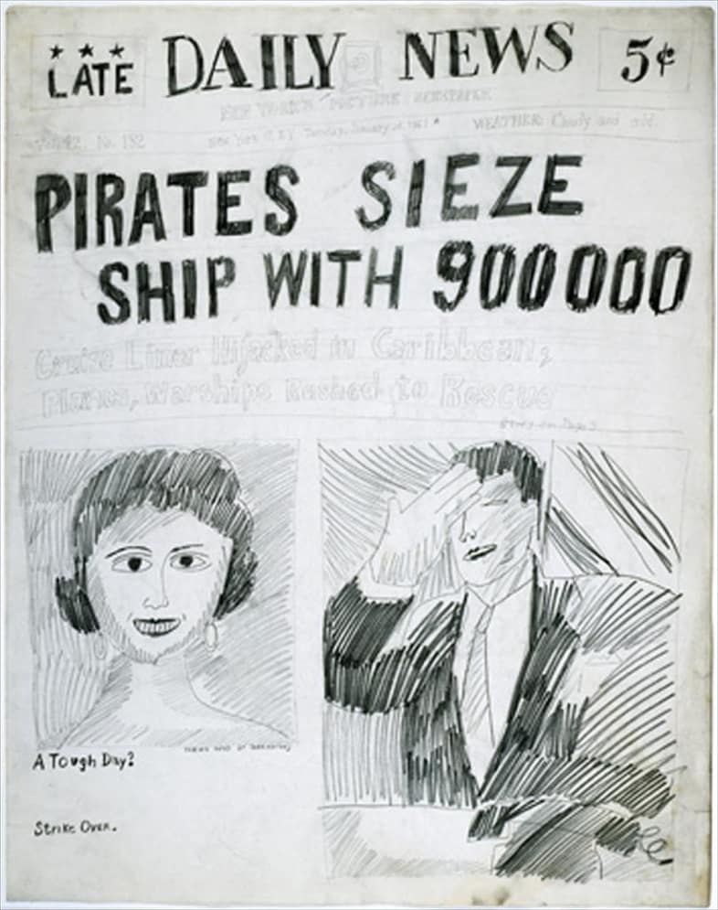 Andy Warhol Pirates Sieze Ship, 1961
