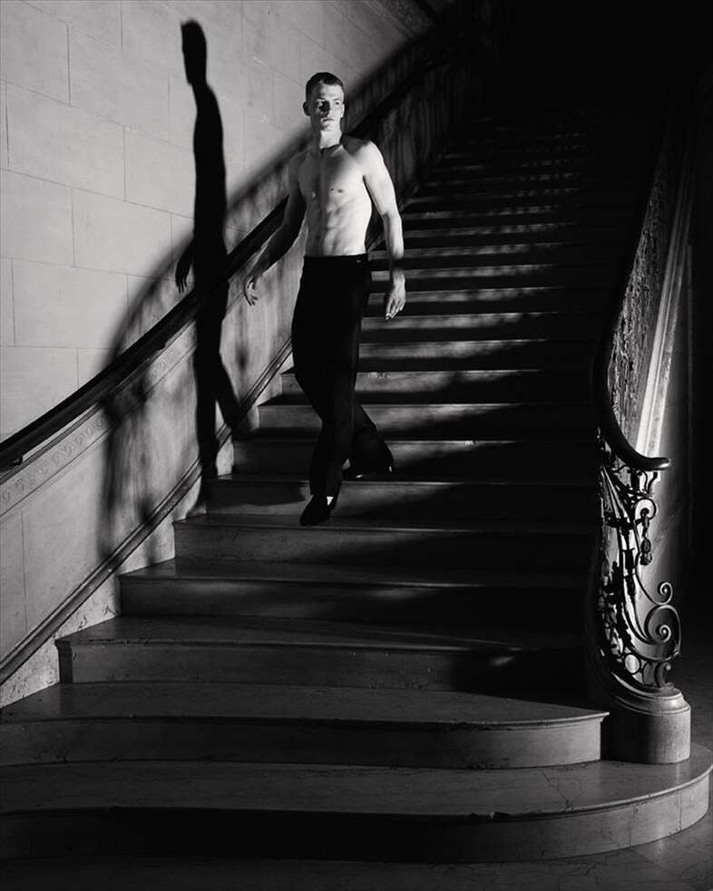 Wool tuxedo trousers by Tom Ford; Silk socks from Harvie &amp; H