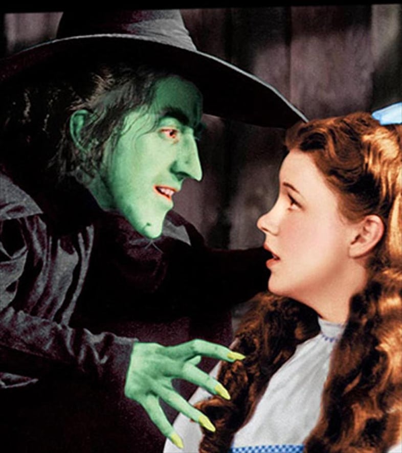 The Wicked Witch of the West, in The Wizard of Oz, 1939