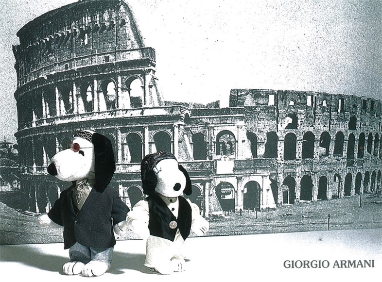 Snoopy dressed by Giorgio Armani