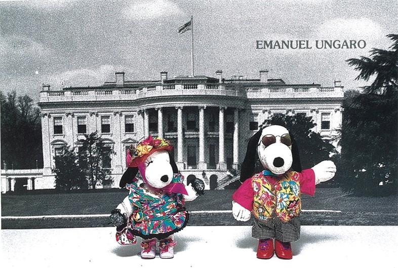 Snoopy dressed by Emanuel Ungaro