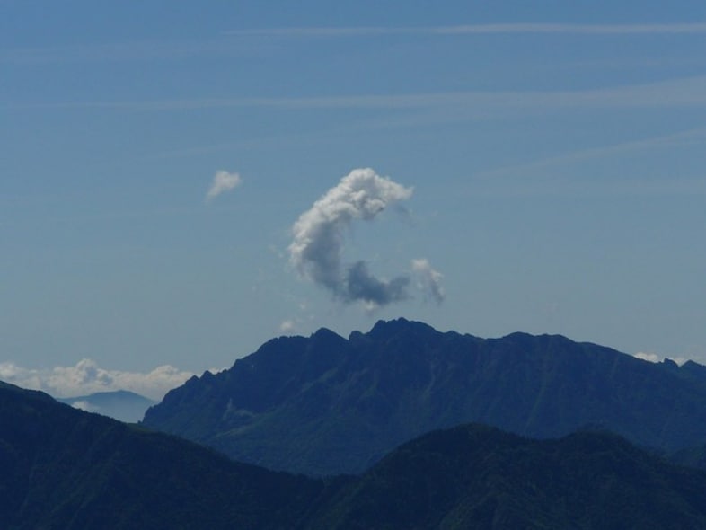 C for Cloud over a ridge between Valle Brembana and Valle Se
