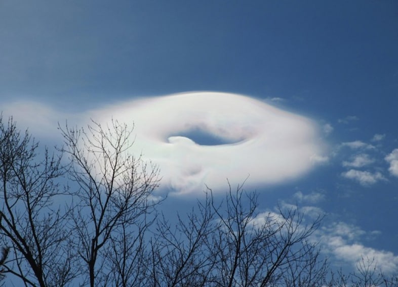 A doughnut over Indiana, US
