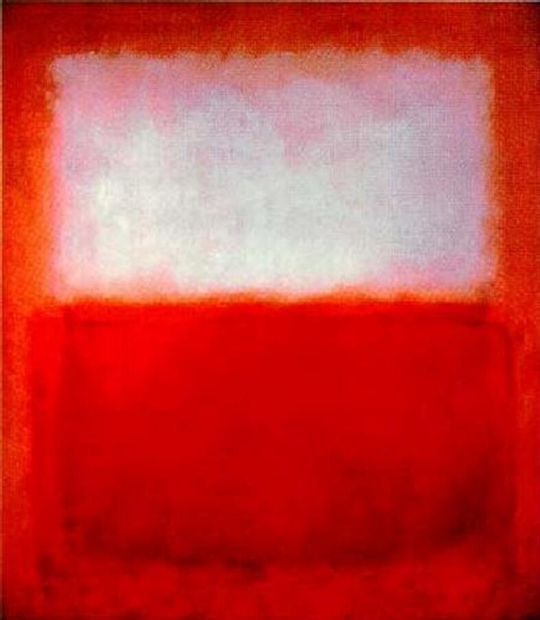 Mark Rothko, White Over Red, 1957