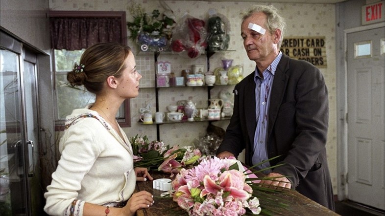 Pell James and Bill Murray in Broken Flowers, 2005