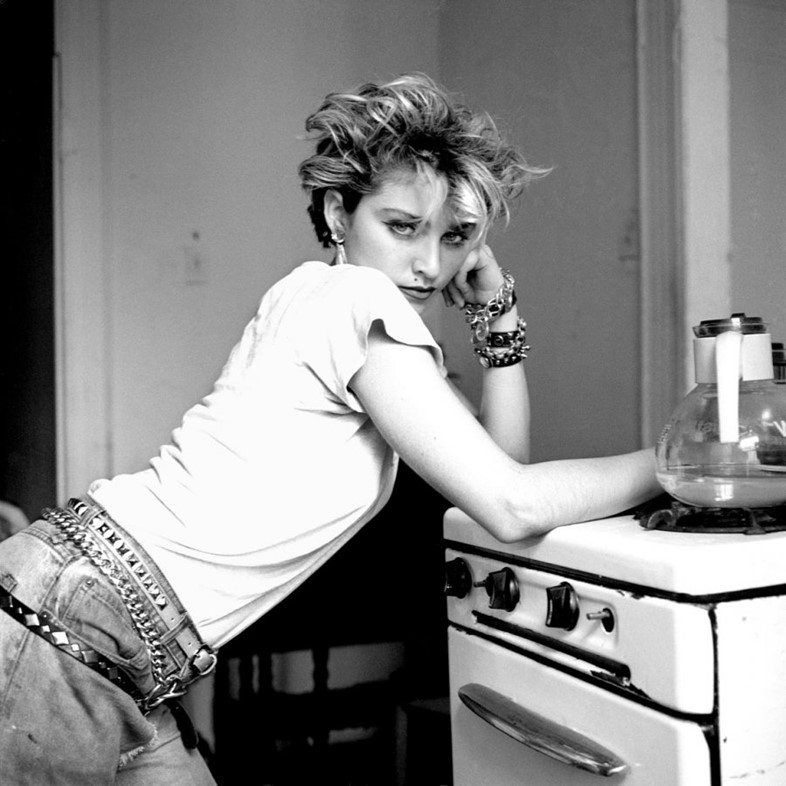 Madonna in a Lower East Side apartment, New York City, 1982,