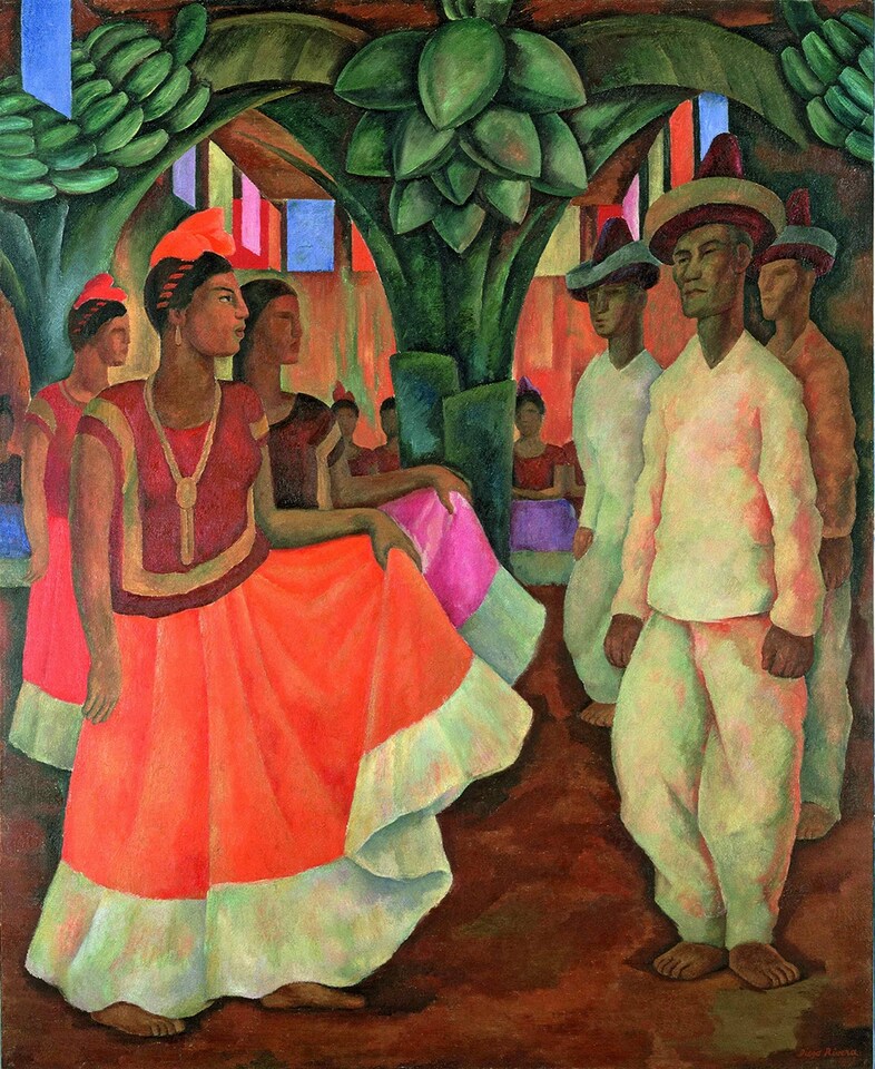 Diego Rivera Dance in Tehuantepec (Baile in Tehuantepec), 1