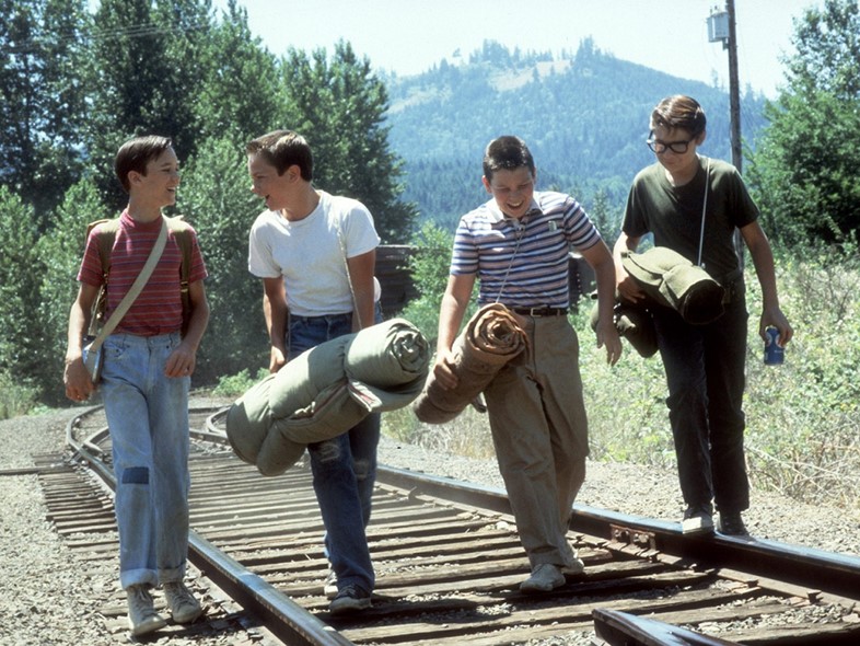 Gordie, Chris, Teddy and Vern in Stand By Me