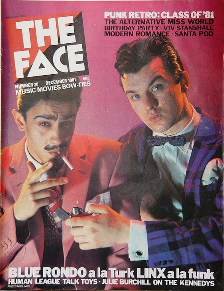 Christos on the cover of The Face, December 1981