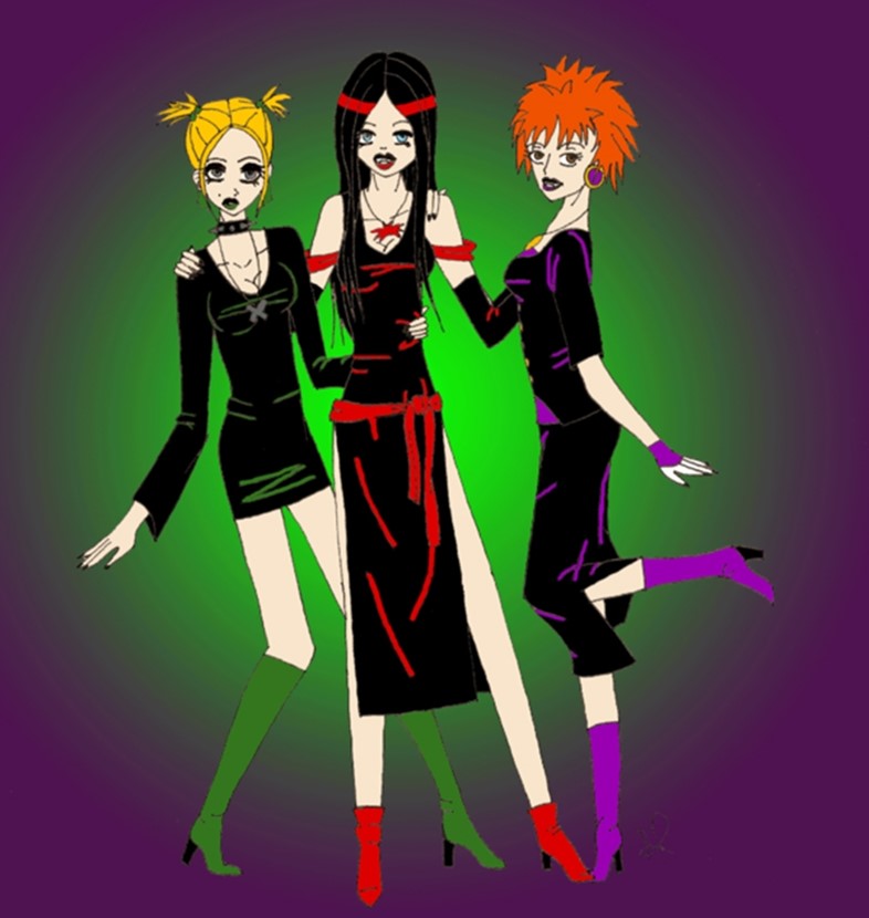 Thorn (centre) from the Hex Girls in Scooby Doo
