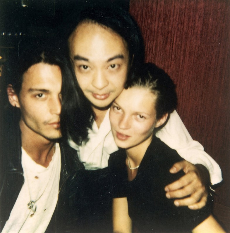 Johnny Depp, Dave and Kate Moss
