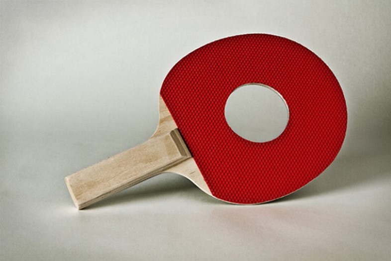 Unusable ping pong bat