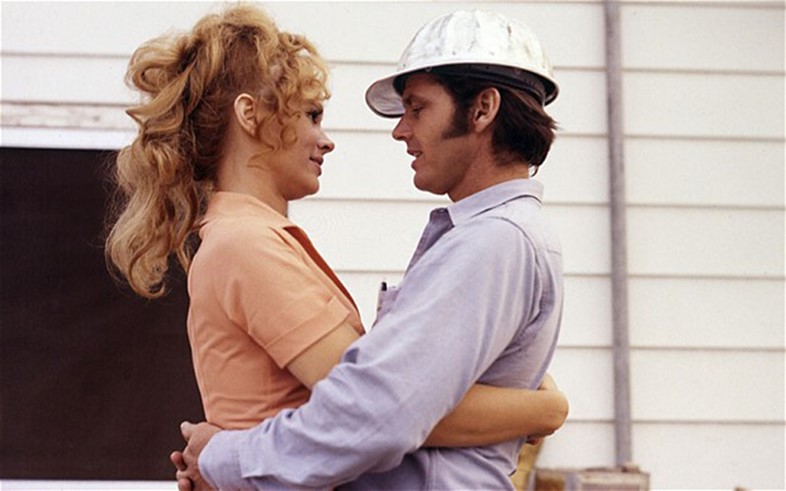 Karen Black and Jack Nicholson in Five Easy Pieces, 1970