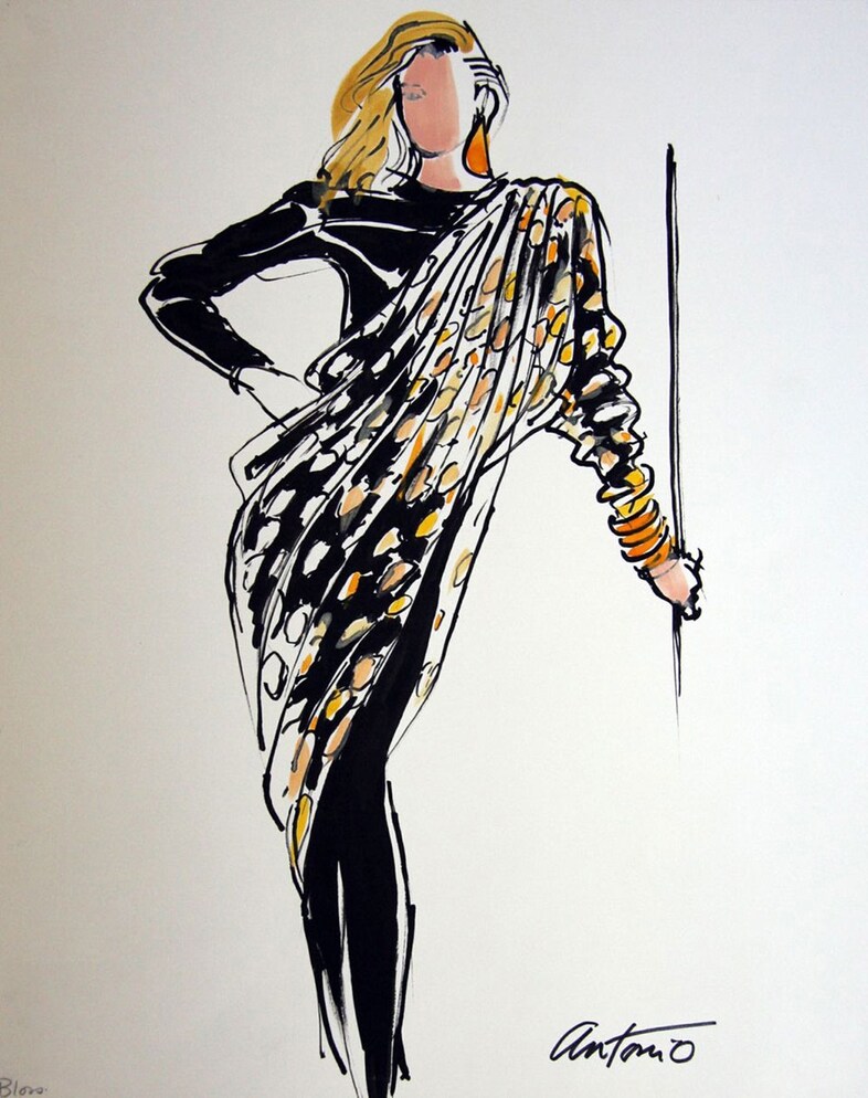 Antonio, Bill Blass for American Vogue, 1983